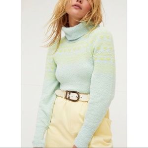 NWT Free People Love Notes Turtleneck Sweater